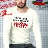 Fuck Art Lets Dance Madness Red Shirt Sweater White