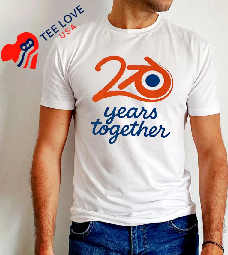 20 Years Together - white-t-shirt 20 Years Together White T Shirt