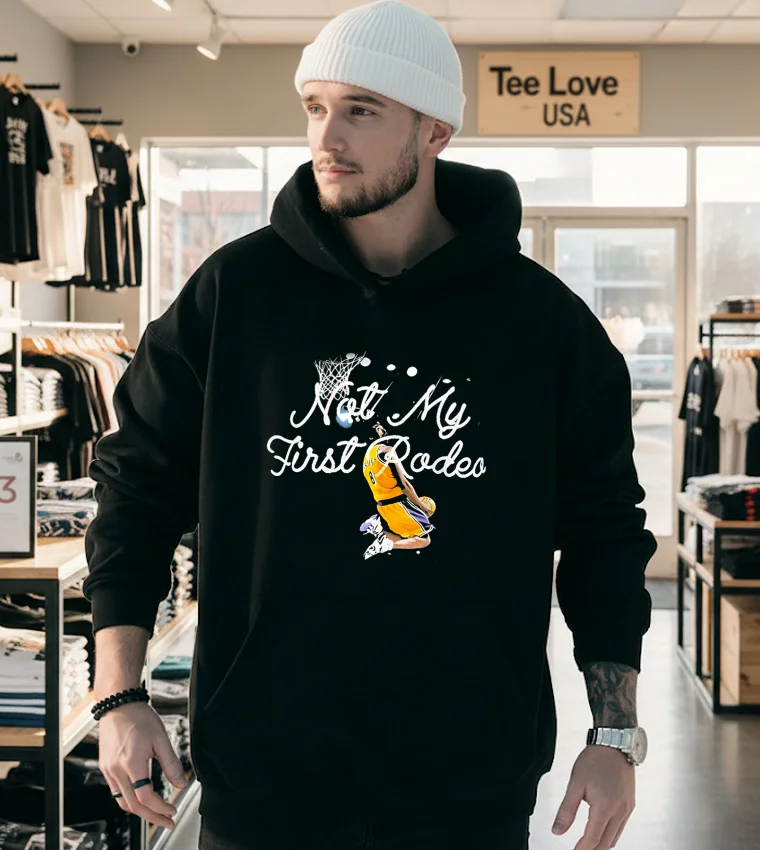 Aaron Rodgers Kobe Bryant Not My First Rodeo - hoodie-black Aaron Rodgers Kobe Bryant Not My First Rodeo Hoodie Black