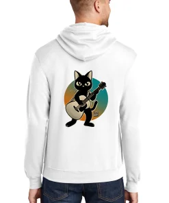 Acoustic guitar Black Cat T shirt