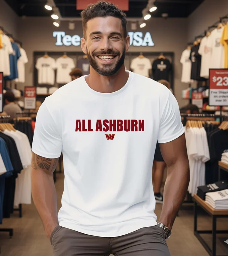 All Ashburn Washington Commanders - mens-white-t-shirt All Ashburn Washington Commanders Mens White T Shirt