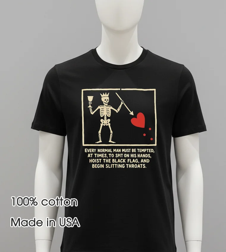 Anarchy Skeleton Love Balck Shirt