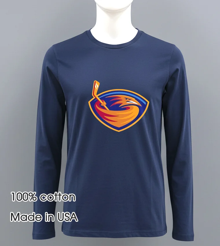 Atlanta Thrashers Primary Logo Navy Shirt