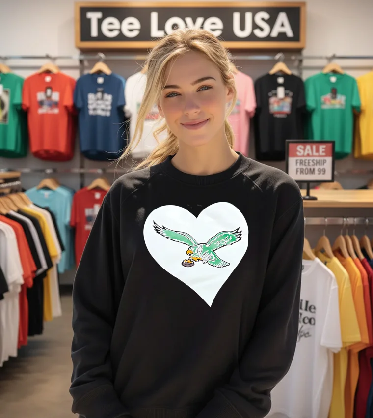 Baby Girls Eagles Heart - sweatshirt Baby Girls Eagles Heart Sweatshirt