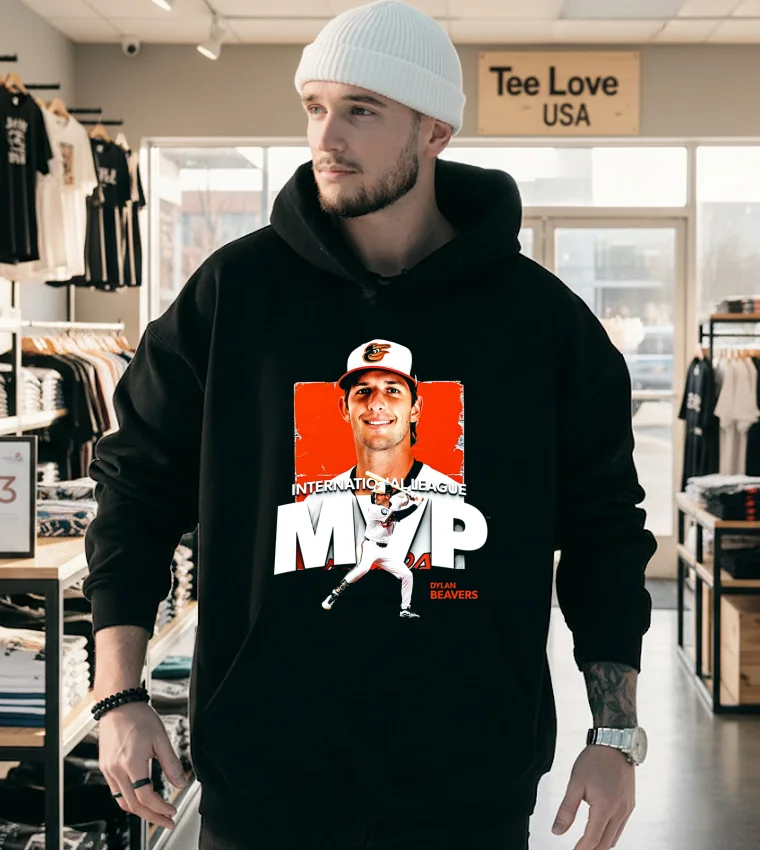 Baltimore Orioles Dylan Beavers International League Mvp - hoodie-black Baltimore Orioles Dylan Beavers International League Mvp Hoodie Black