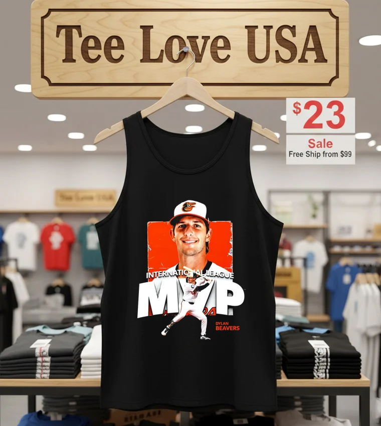 Baltimore Orioles Dylan Beavers International League Mvp - tank-top-black Baltimore Orioles Dylan Beavers International League Mvp Tank Top Black