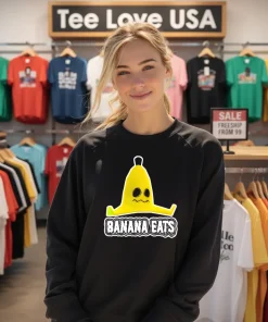 Banana Eats Peel Trap retro T shirts funny colorful t-shirts