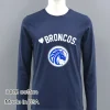 Big Boy Broncos Football Logo Navy Shirt