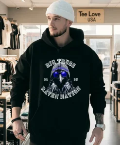 Big Truss Baltimore Raven Nation 2025 Bird Wearing Beanie Sunglasses Shirt