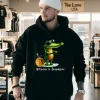 Bitcoin Is Freedom Crocodile Cartoon Hoodie Black
