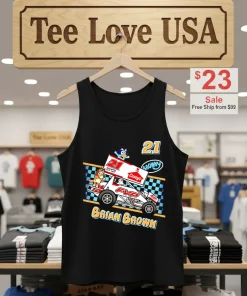 Bluey Brian Brown Casey s FVP racing 21 shirt