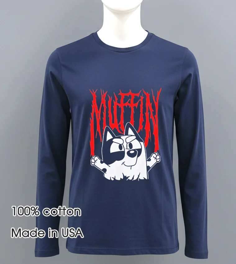 Bluey Muffin Metal Navy Shirt