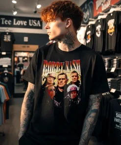 Bobby Nash LAFD 9 1 1 movies graphic T shirts funny colorful t-shirts