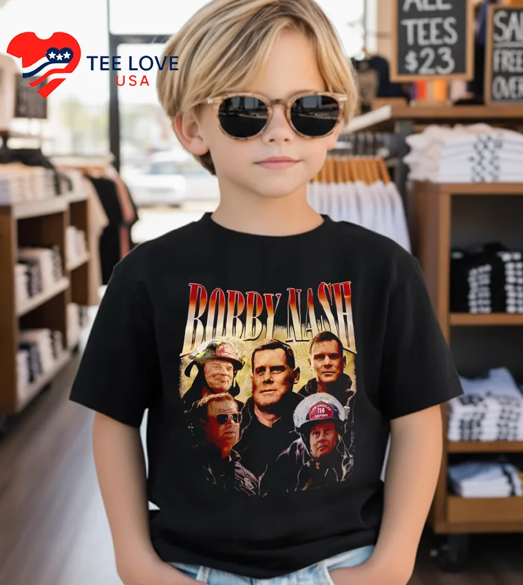 Bobby Nash Lafd 9 1 1 Movies Graphic T S - kids-black Bobby Nash Lafd 9 1 1 Movies Graphic T S Kids Black