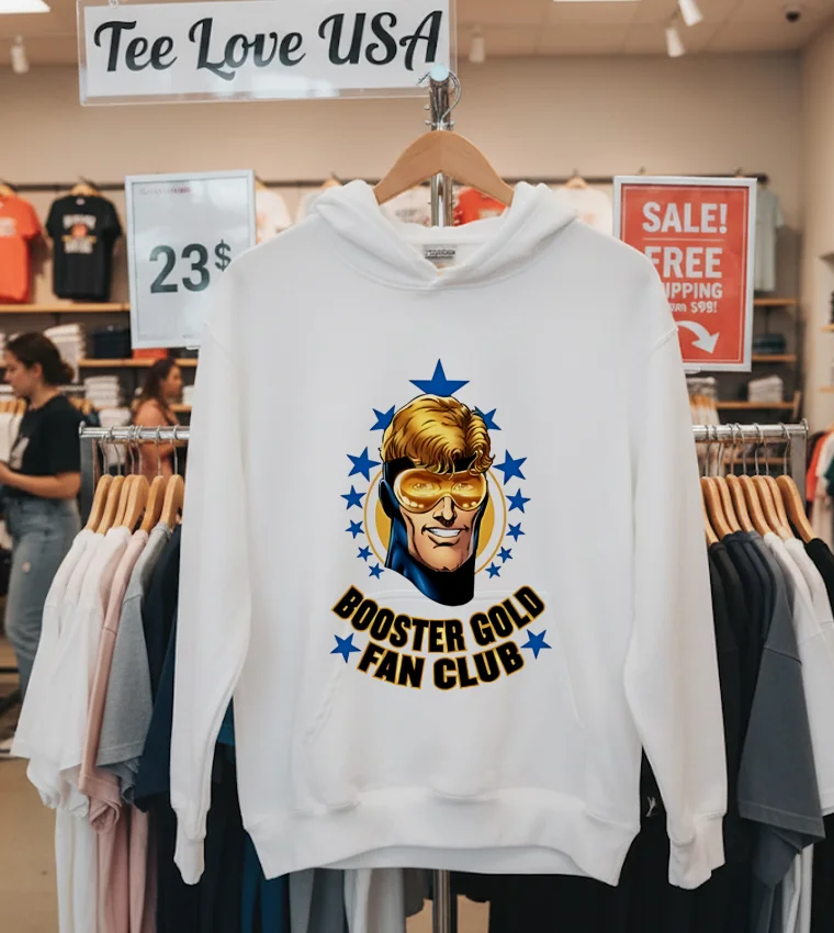 Booster Gold Fan Blub - hoodie-white Booster Gold Fan Blub Hoodie White