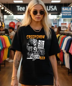 Bud Light Creepshow The Most Fun You Ll Ever Have Being Scared Mashup Grim Reaper Halloween Shirt