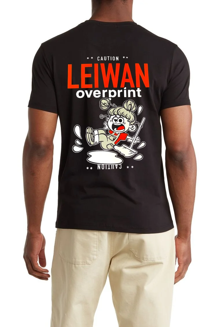 Caution Leiwan × Over Print - back-shirt Caution Leiwan × Over Print Back Shirt