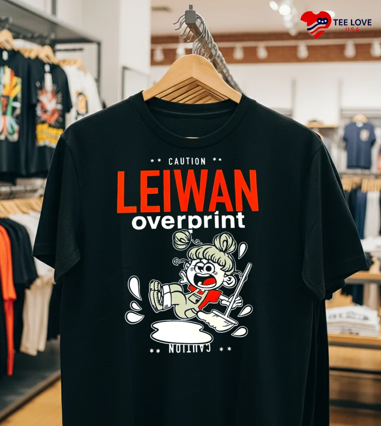 Caution Leiwan × Over Print - classic-t-shirt Caution Leiwan × Over Print Classic T Shirt