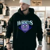 Charlotte Hornets Nba Adult Short Sleeve Design Hoodie Black