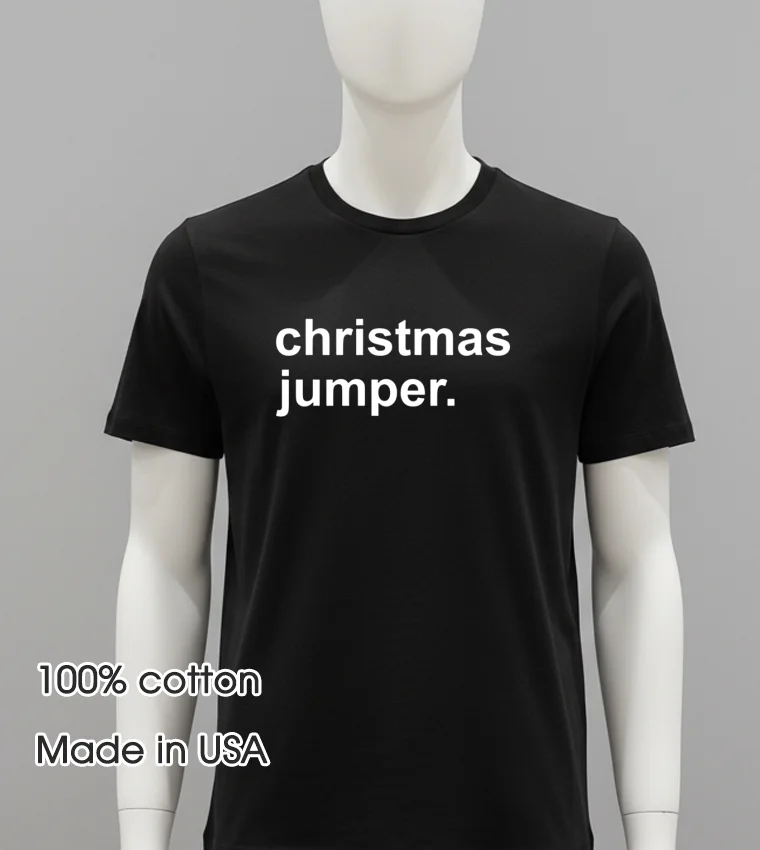 Christmas Jumper Balck Shirt
