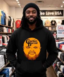 Cracker Barrel Spooky Man Face Logo Foodie Shirt