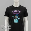 Crazy Snowman Chaotic Snow Mode Funny Balck Shirt