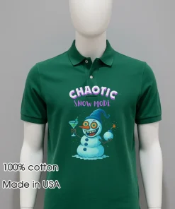 Crazy Snowman Chaotic Snow Mode funny shirt