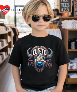 Custo We Art Your Freedom Colorful Buffalo Shirt