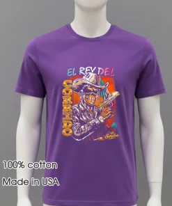 El Rey Del Corrido Cowboy Skeleton shirt