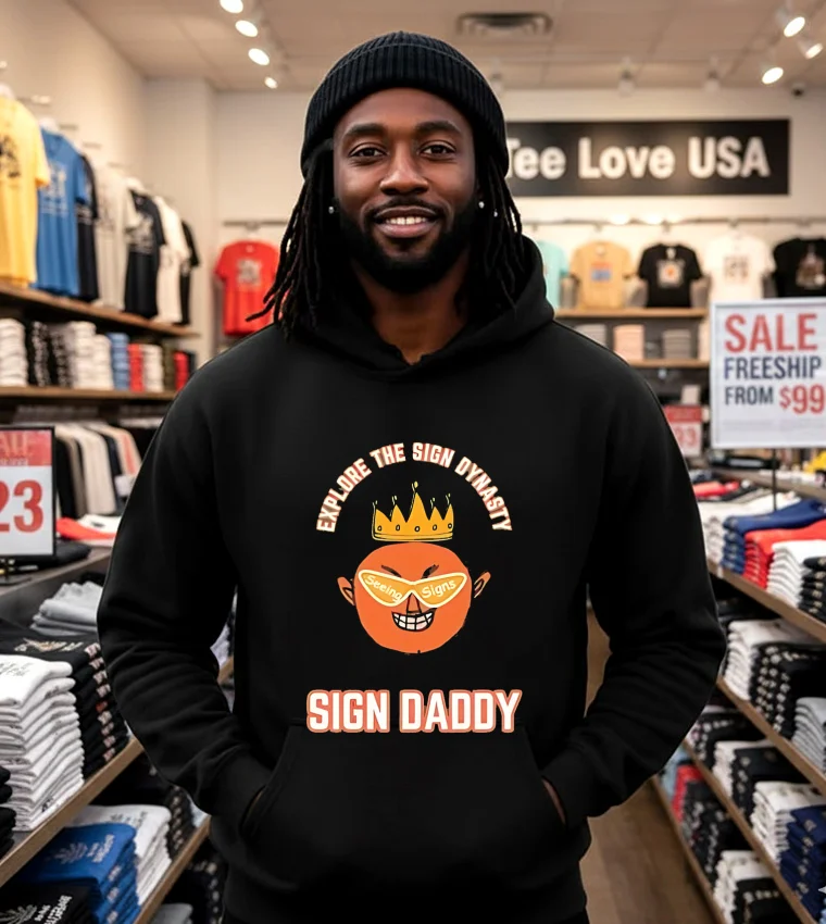 Explore The Sign Dynasty Seeing Signs Sign Daddy - black-hoodie Explore The Sign Dynasty Seeing Signs Sign Daddy Black Hoodie