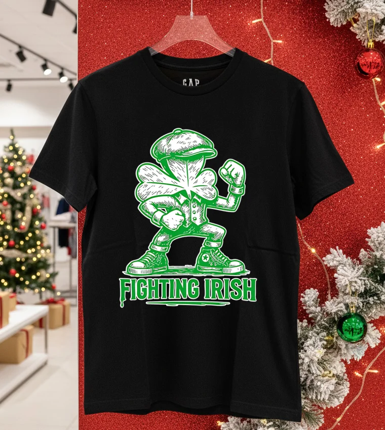 Fighting Irish Classic - balck-shirt Fighting Irish Classic Balck Shirt
