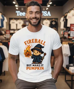 Fireball But Make It Pumpkin Dungeons And Dragons Shirt