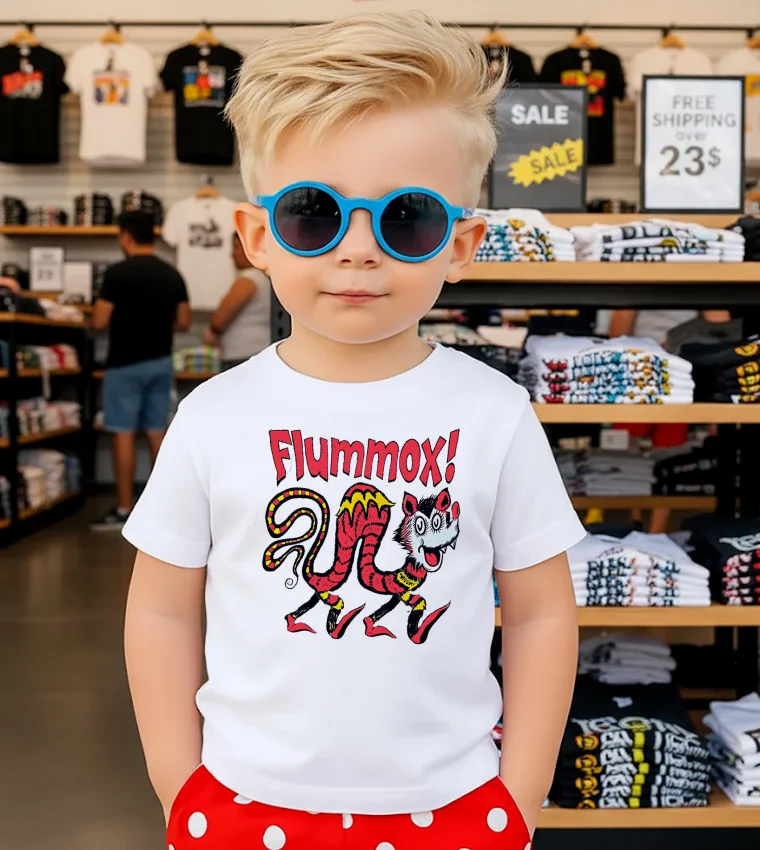 Flummox! Seussian Opossum Pal Fitted Cute - kids-t-shirt Flummox! Seussian Opossum Pal Fitted Cute Kids T Shirt