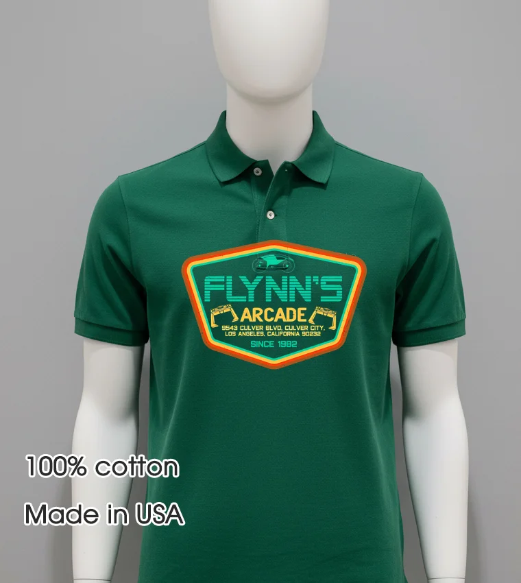 Flynn S Arcade Since 1982 Logo Green Shirt