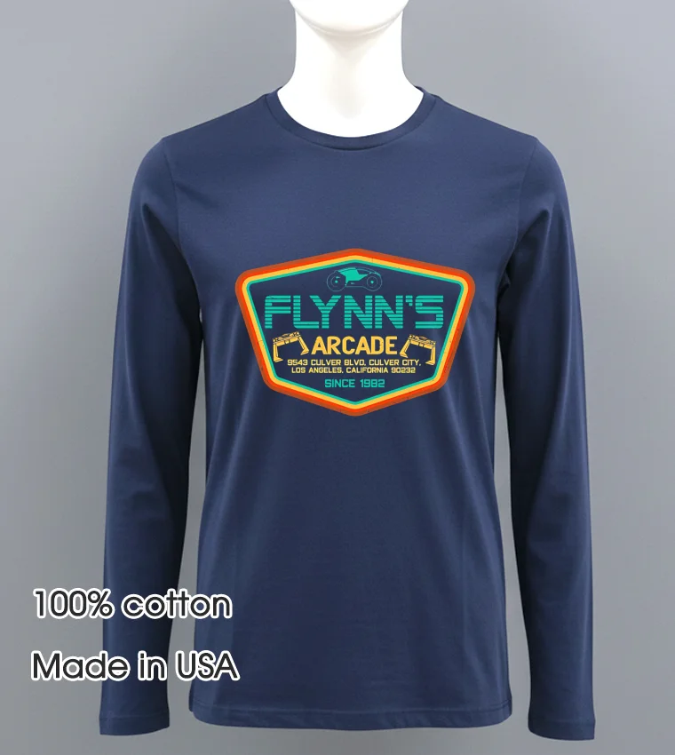 Flynn S Arcade Since 1982 Logo - navy-shirt Flynn S Arcade Since 1982 Logo Navy Shirt