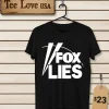 Fox Lies Text Men T Shirt