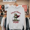 Frog Get About It Mlord Medieval Frog Knight Hoodie White
