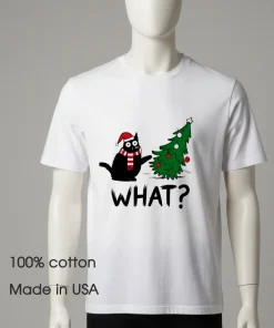 Funny Cat Christmas Cute Holiday Cat Lover shirt