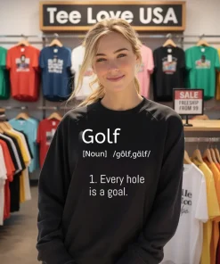 Golf Every Hole Is A Goal Dictionary Parody Shirt