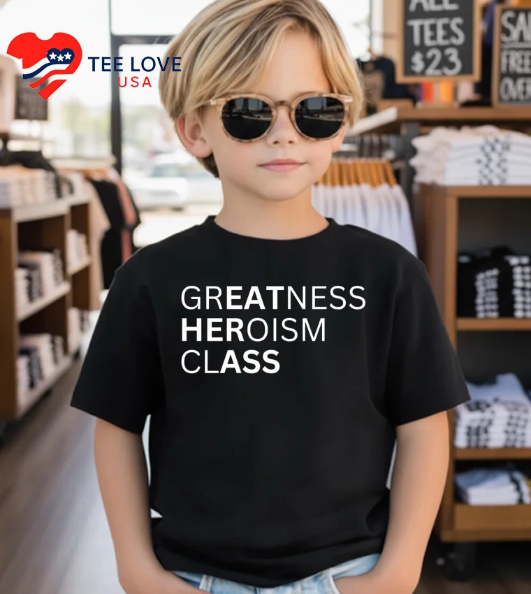 Greatness Heroism Class - kids-black Greatness Heroism Class Kids Black