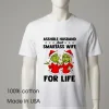 Grinch Christmas Asshole Husband And Smartass Wife For Life White T Shirt