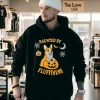 Haunted By Fluffiness Halloween T S Hoodie Black