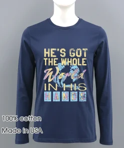 He s Got The Whole World In His Hands retro shirt