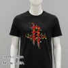Houston Rockets Logo Lights Merry Christmas Balck Shirt