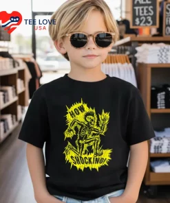 How Shocking Skeleton Mohawk Electricity Punk Shirt