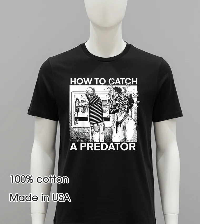 How To Catch A Predator Vintage Balck Shirt