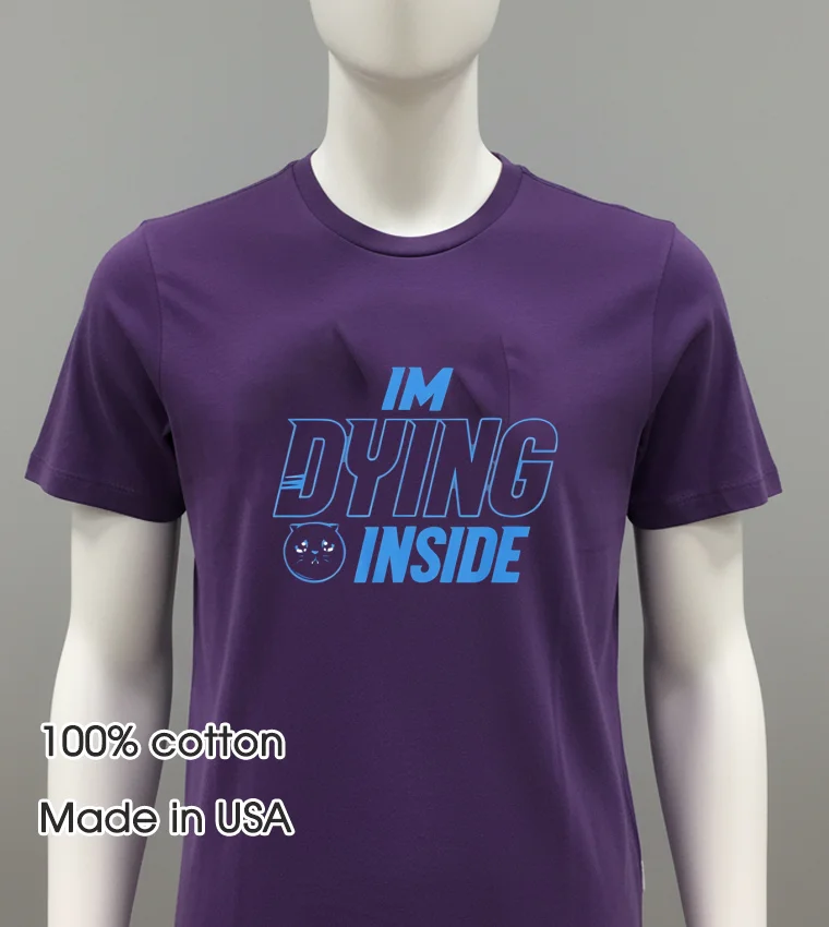 I M Dying Inside - purple-shirt I M Dying Inside Purple Shirt