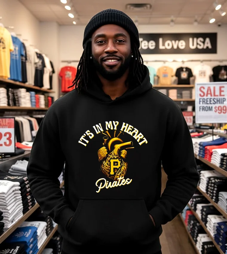 It S In My Heart Pittsburgh Pirates - black-hoodie It S In My Heart Pittsburgh Pirates Black Hoodie