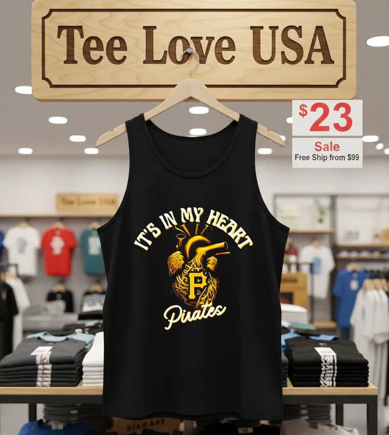 It S In My Heart Pittsburgh Pirates - tank-top-black It S In My Heart Pittsburgh Pirates Tank Top Black