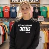 Its All About Jesus Charlie Kirk Sweatshirt